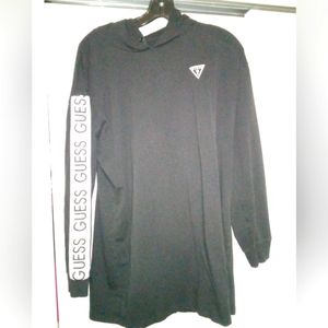 Women's Guess Long Tunic Style Hoodie, Size Medium